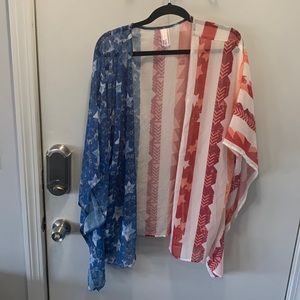 Red, White and Blue kimono. XL/XXL